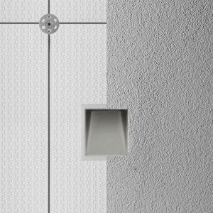 luminaria empotrable de pared / LED / cuadrada / rectangular