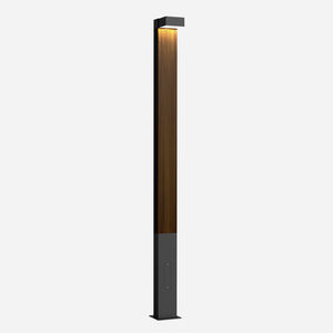 farola urbana / moderna / de acero galvanizado / de madera