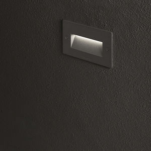 luminaria empotrable de pared / LED / rectangular / de exterior
