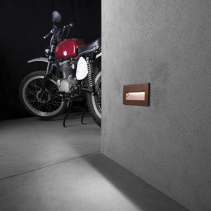 luminaria empotrable de pared / LED / rectangular / de exterior