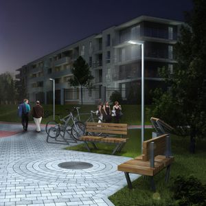 farola urbana / moderna / de aluminio / LED