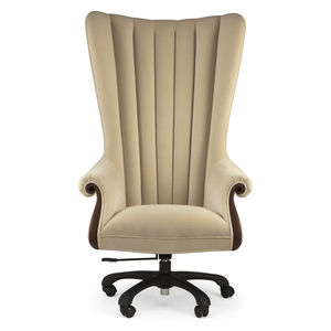 sillón de director clásico / de tejido / de caoba / de madera maciza