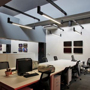 luminaria suspendida / LED / lineal / de aluminio extruido