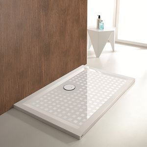 plato de ducha rectangular / de fibra acrílica / extraplano / sin barreras