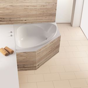 bañera de esquina / de fibra acrílica