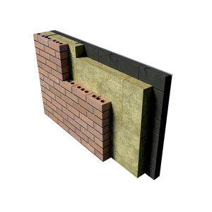 aislante térmico / de lana de roca / para interior / de pared