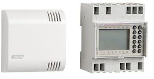 termostato programable / en riel DIN / de pared / para calefacción