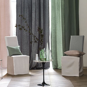 tela de tapicería / para cortinas / de color liso / de lino