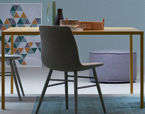 mesa moderna / de madera lacada / rectangular / cuadrada
