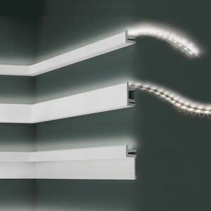 moldura de poliuretano / cuadrada / interior / para iluminacion indirecta