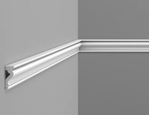 cornisa de poliuretano / prefabricada / interior