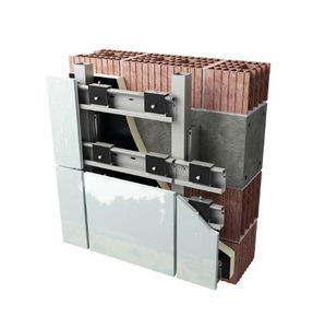 sistema de fijación aluminio / para fachada de vidrio / para exterior / invisible