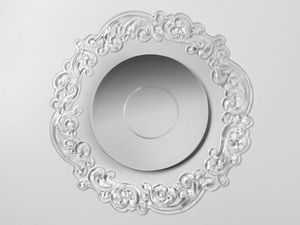 espejo de pared / de aumento / de diseño nuevo barroco / redondo
