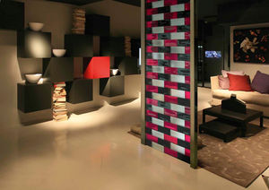 ladrillo de vidrio rectangular / acabado satinado / elevada permeabilidad luminosa