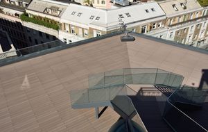 tarimas de exterior de madera compuesta / aspecto madera / impermeables / recicladas