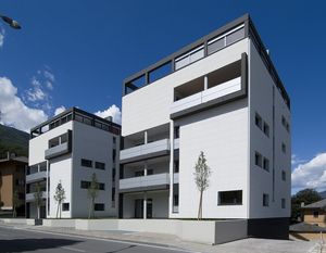 revestimiento de fachada de fibrocemento / liso / arenado / de panel