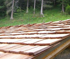 tablilla de madera / para techado