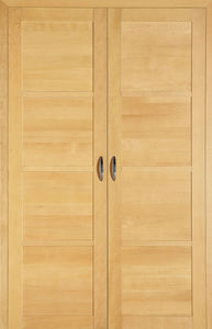puerta para armario / corredera / abatible / de madera maciza