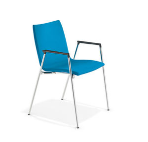 silla de visita moderna / de plástico / de madera / módulos