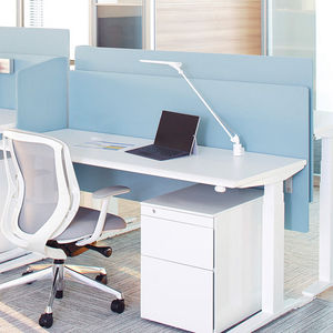 escritorio para open space / de material laminado / de metal / moderno