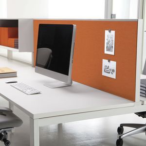 separador para oficina en encimera / de vidrio / de madera / de metal