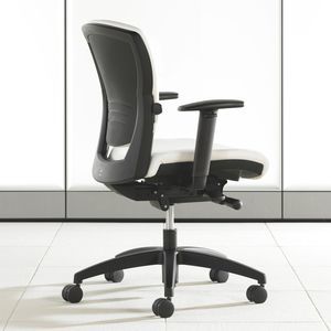 sillón de oficina moderno / de tejido / giratorio / con ruedas