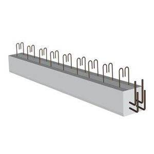 viga de hormigón pretensado / rectangular / para forjado