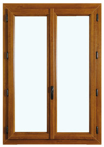 ventana oscilobatiente / de PVC / con vidrio doble / de corte térmico