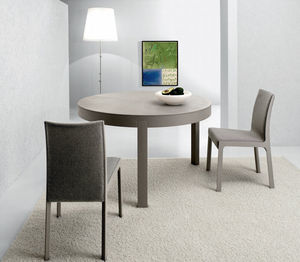 mesa moderna / de roble / redonda / contract