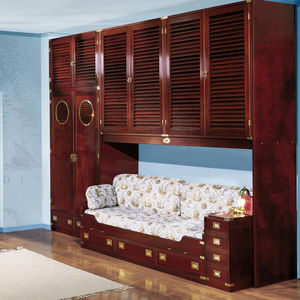 armario de madera / con puertas batientes / para niños / infantil (unisex)