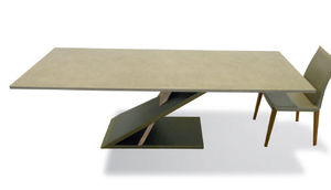 mesa moderna / de madera / de cerámica / rectangular