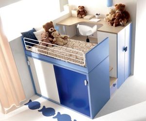 cama de soltero / moderna / para niños / para niño