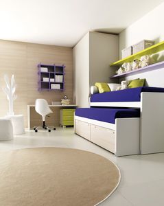 cama nido / individual / moderna / con cajones
