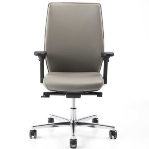 sillón de oficina moderno / de tejido / con ruedas / con patas en forma de estrella