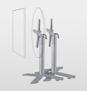 base de mesa de aluminio / moderna / para el sector servicios