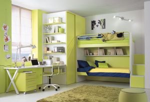 habitación para niños verde / unisex