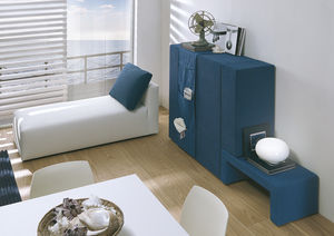cama abatible / simple / moderna / de tela