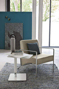 sillón moderno / de acero / patín