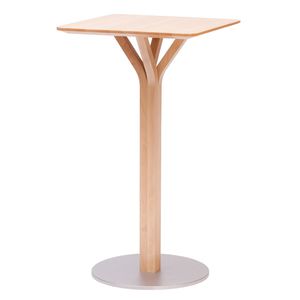mesa alta moderna / de haya / de roble / cuadrada