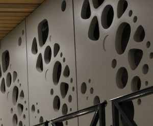 panel decorativo de hormigón / de pared / perforado