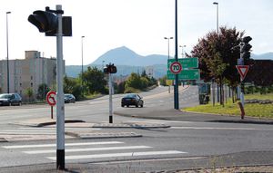 mástil para de señalización vial / de acero inoxidable