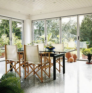 tabique plegable / de cristal / de uso profesional