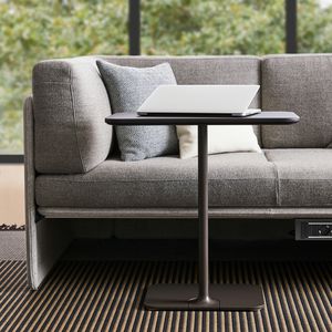 mesita auxiliar moderna / de material laminado / rectangular / para el sector servicios