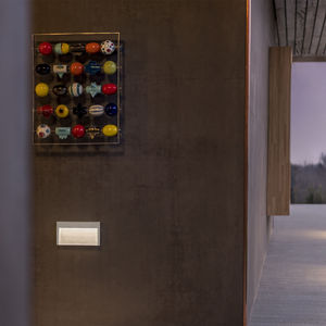 luminaria empotrable de pared / LED / rectangular / de exterior