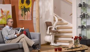 silla salvaescaleras de interior / giratoria