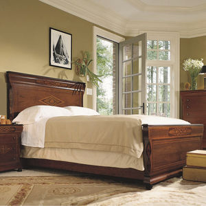cama estándar / doble / clásica / de madera