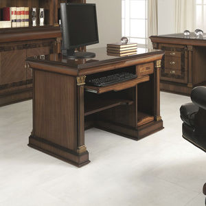 mesa de ordenador clásica / de madera / rectangular