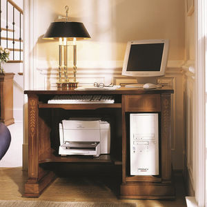 mesa de ordenador clásica / de madera / rectangular