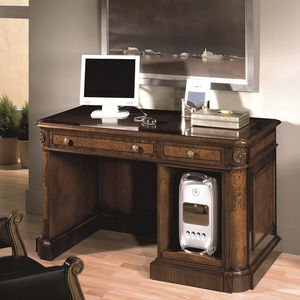 mesa de ordenador clásica / de madera / rectangular / para ordenador portátil