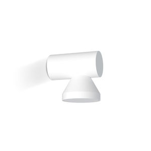 aplique moderno / de acero / LED / blanco